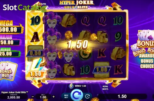 Ekran4. Hyper Joker Gold Blitz yuvası