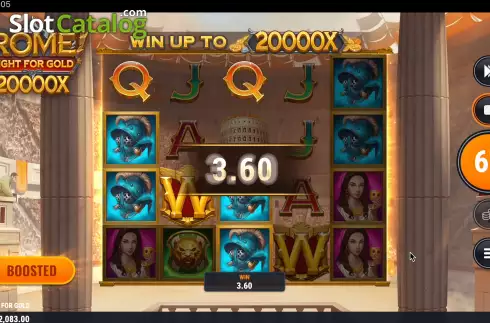 Win Screen 2. Rome Fight For Gold slot