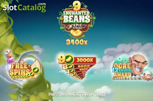 Écran2. 9 Enchanted Beans Machine à sous