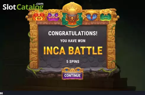 Inca Battle 1. 4 Masks of Inca slot