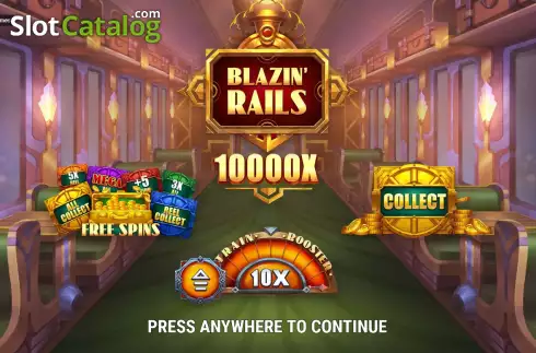 Bildschirm2. Blazin' Rails slot