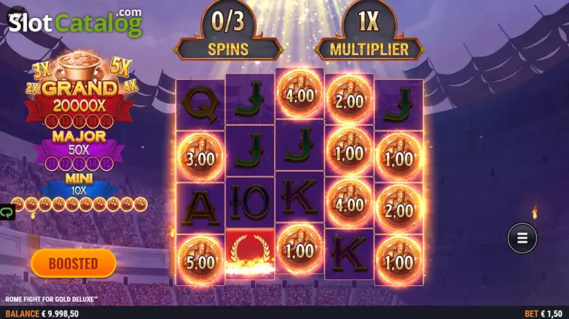 Rome Fight for Gold Deluxe Slot Hold and Spin