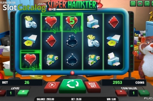 Win Screen. Super Hamster slot