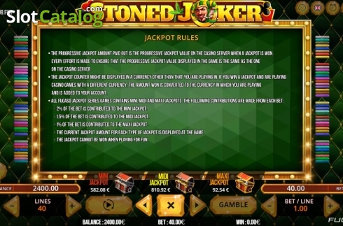 Skärmdump9. Stoned Joker 40 slot