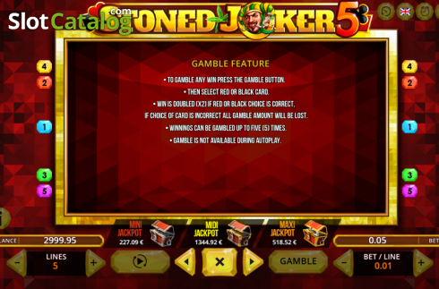Gamble. Stoned Joker 5 slot