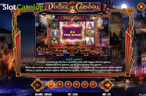 Schermo7. Divine Carnival slot