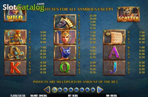 Paytable 1. The Mummy Win Hunters Epicways slot
