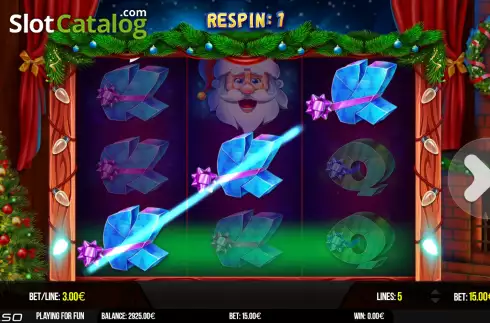 Win screen 2. Santa's Jingle Wheel slot