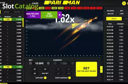 Win screen 2. Pari Man slot