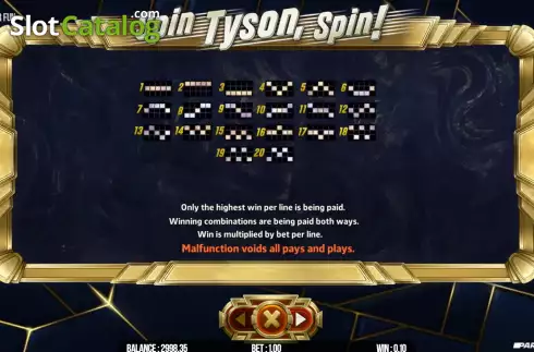 Ecran8. Spin Tyson, Spin! slot