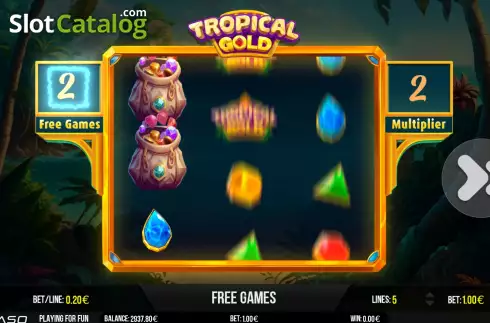 Win Screen 4. Tropical Gold slot