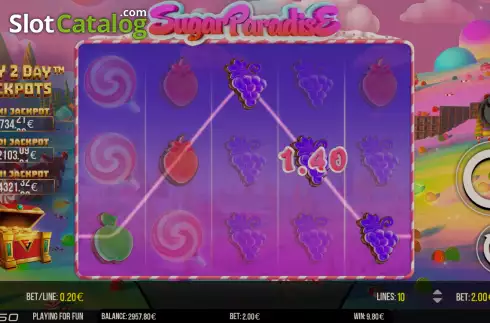 Bildschirm3. Sugar Paradise slot