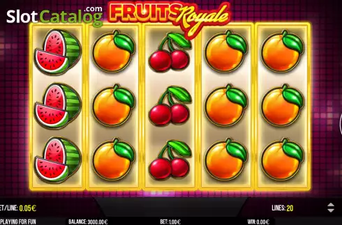 Game screen. Fruits Royale slot
