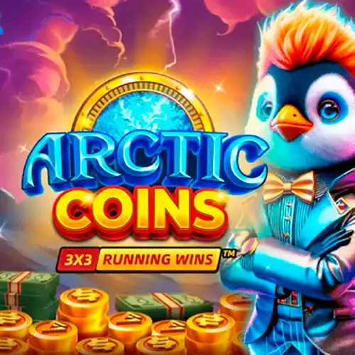 Arctic Coins: Running Wins Logotipo