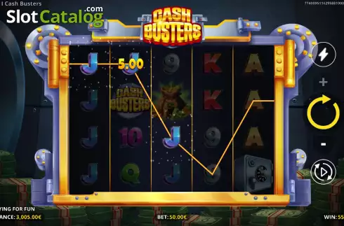 Skärmdump3. Cash Busters (Fugaso) slot