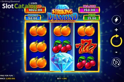 Bildschirm2. Striking Diamond slot