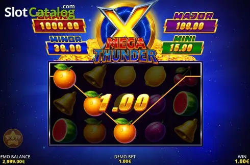 Mega Thunder demo. Mega Thunder slot