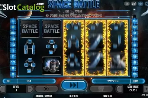 Scatter screen. Space Battle slot
