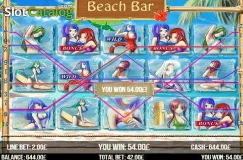 画面5. Beach Bar カジノスロット
