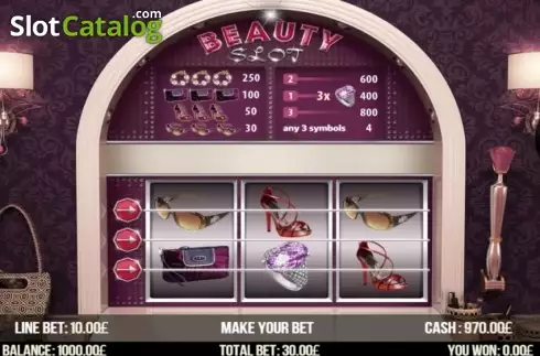 Écran2. Beauty Slot Machine à sous