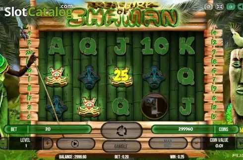 Win screen. Treasure Of Shaman slot
