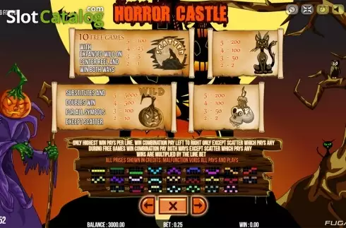 Captura de tela9. Horror Castle slot