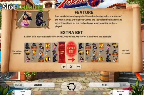 Paytable 2. Forro slot