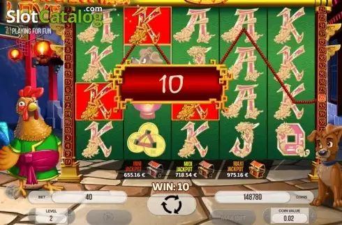 Win screen. From China With Love slot