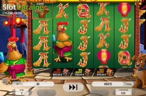 Expanding Sympbols screen. From China With Love slot
