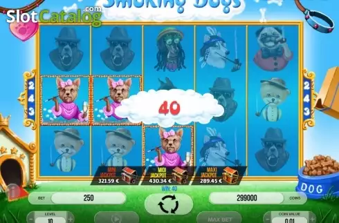 Skärmdump3. Smoking Dogs slot