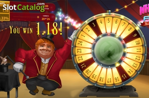Win screen. Wheel Of Fun: Fairground slot