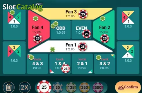 Game screen 2. FanTan slot