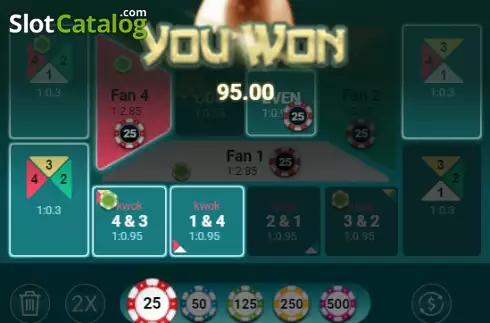 Win screen. FanTan slot