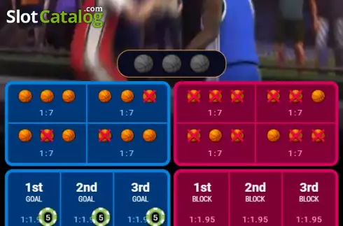 Game screen 2. Basketball Strike slot