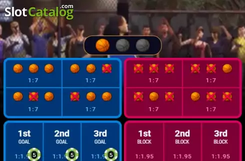 Game screen 3. Basketball Strike slot