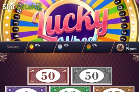Game screen. Lucky Wheel (Funky Games) slot