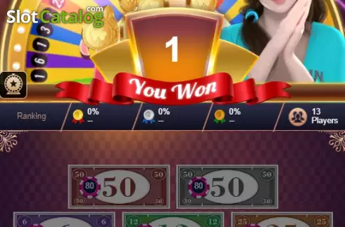 Win screen 2. Lucky Wheel (Funky Games) slot