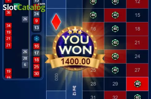 Win screen 2. Virtual Roulette (Funky Games) slot