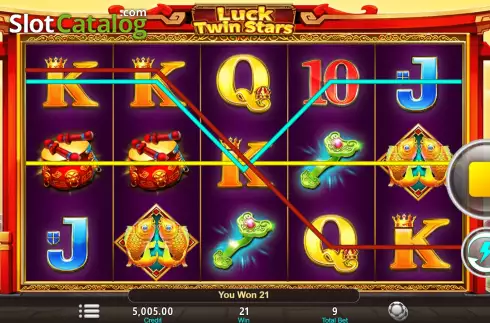 Win screen 2. Luck Twin Stars slot