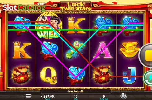Win screen 3. Luck Twin Stars slot