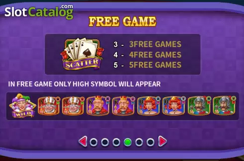Game Features screen 2. Poker Slam slot