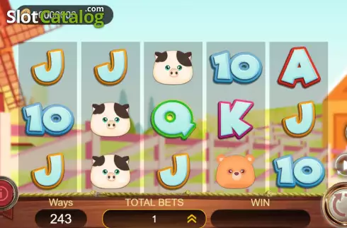 Game screen. Pet Farm slot