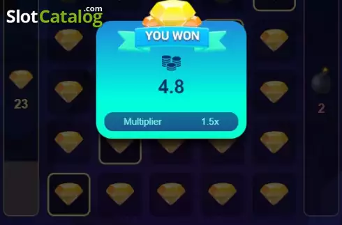 Win screen 2. Mines (Funky Games) slot
