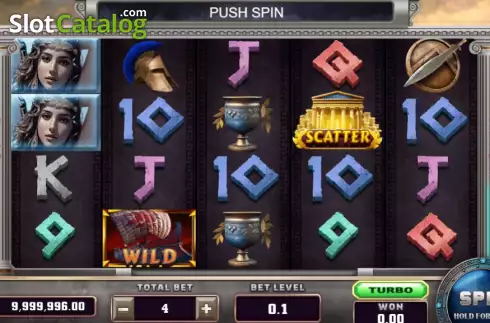 Game screen. Sparta 2 slot