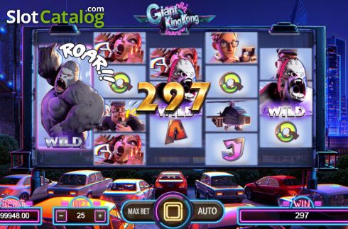 Win screen. Giant King Kong slot