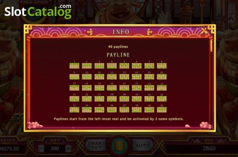 Paytable 1. Niu Niu Mahjong slot