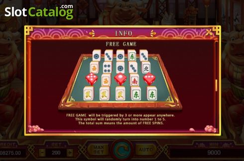 Paytable 4. Niu Niu Mahjong slot