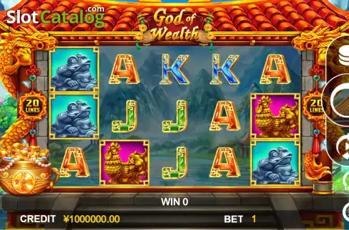 Game Screen. God Of Wealth (Funta Gaming) slot