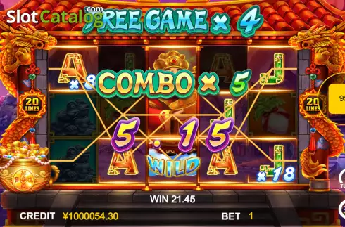 Free Spins Game Play Screen. God Of Wealth (Funta Gaming) slot