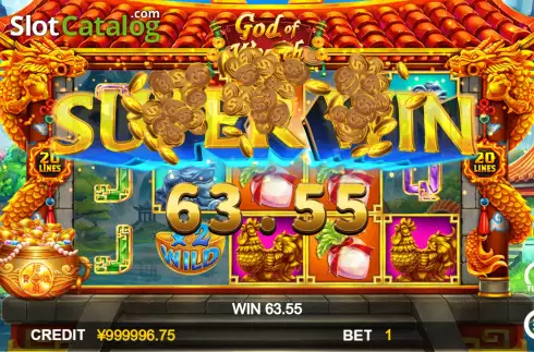 Total Win in Free Spins Screen. God Of Wealth (Funta Gaming) slot